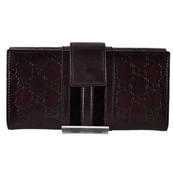 Gucci Brown Leather Continental Wallet with Logo Accents - Picture 3 of 12